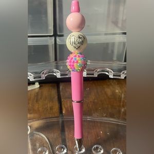 Pink glitter rhinestone sparkle mom Mother’s Day ink pen